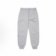 나이키 x 녹타(NOCTA) SS24 플리스 로고 미드라이즈 조거 니트 트레이닝 팬츠 그레이