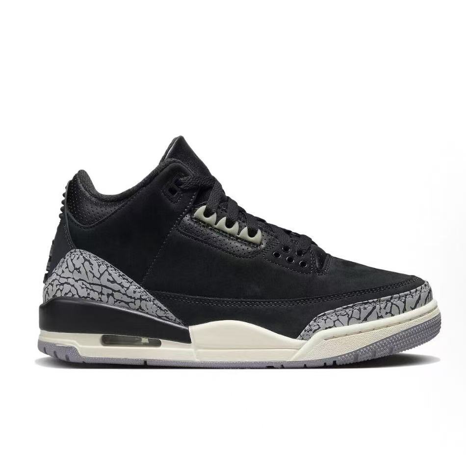 조던 에어 조던 3 오프 누아르 미드탑 블랙 스니커즈 (X공장)