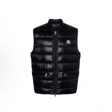 몽클레어 GUI 컬렉션 SS20 스키 시즌 클래식 유광 방수 솔리드 컬러 지퍼 경량 다운 베스트 블랙 (지이공장)