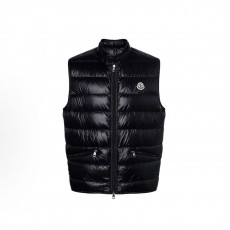 몽클레어 GUI 컬렉션 SS20 스키 시즌 클래식 유광 방수 솔리드 컬러 지퍼 경량 다운 베스트 블랙 (지이공장)