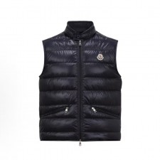 몽클레어 GUI 컬렉션 SS20 스키 시즌 클래식 유광 방수 솔리드 컬러 지퍼 경량 다운 베스트 블루 (지이공장)