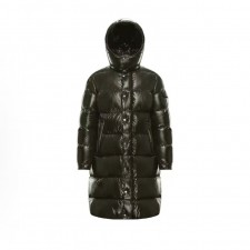 몽클레어 하노베리안 컬렉션 솔리드 컬러 지퍼 롱 다운 재킷 남성용 그린 (지이공장)