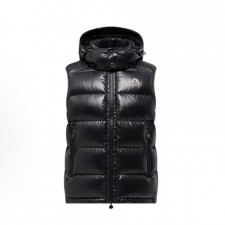 몽클레어 보르메스 스키 시즌 로고 패치 후드 집업 숏 다운 베스트 (지이공장)