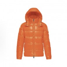 몽클레어 마야 시리즈 유광 보온 숏 다운 재킷 오렌지색 (지이공장)