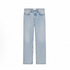 아미파리 워싱 캐주얼 스트레이트 데님 팬츠 연청색 (탑아미공장)