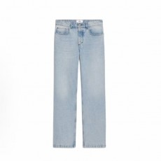 아미파리 워싱 캐주얼 스트레이트 데님 팬츠 연청색 (탑아미공장)