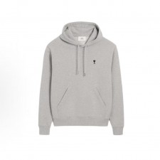 아미파리 로고 자수 후드 긴팔 스웨트셔츠 그레이 (탑아미공장)