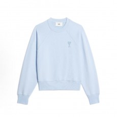 아미파리 SS23 레드 하트 자수 크루넥 맨투맨 유니섹스 스카이 블루 (탑아미공장)