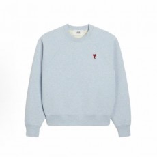 아미파리 FW23 레드 하트 맨투맨 스카이 블루 (탑아미공장)