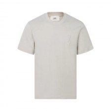 아미파리 SS24 야단 스타일 하트 그래픽 라운드넥 컴포트 반팔 티셔츠 베이지 (탑아미공장)