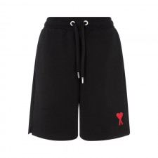 아미파리 SS23 솔리드 하이웨이스트 스트링 하트 자수 캐주얼 쇼츠 블랙 (탑아미공장)