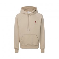 아미파리 자수 로고 드로스트링 스트링 디테일 풀오버 긴팔 스웨트셔츠 카키 (탑아미공장)