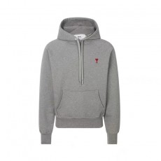 아미파리 자수 로고 드로스트링 스트링 디테일 풀오버 긴팔 스웨트셔츠 그레이 (탑아미공장)