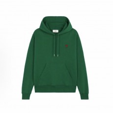 아미파리 순색 로고 프린트 후드 루즈핏 풀오버 긴팔 스웨트셔츠 그린 (탑아미공장)