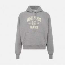 아미파리 FW22 퓨어 컬러 레터 로고 프린트 풀오버 긴팔 스웨트셔츠 그레이 (탑아미공장)