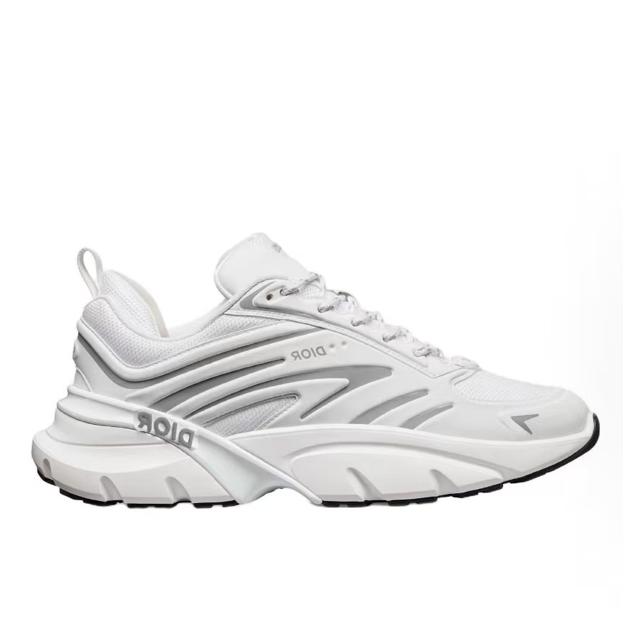 디올 B44 블레이드 라운드 토 레이스업 로우탑 러닝화 남성용 화이트 (GD공장)