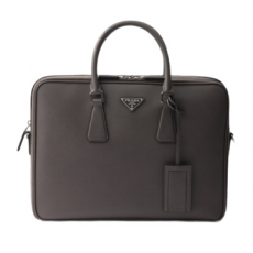 프라다 사피아노 에나멜 메탈 삼각 로고 탈부착 조절 숄더 스트랩 카프스킨 숄더백