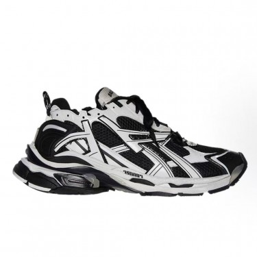 발렌시아가 러너 텍스타일 빈티지 로우탑 대디 스니커즈 블랙/화이트 (XA공장)