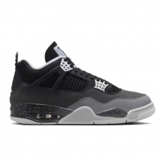 조던 에어 조던 4 미드탑 남성용 블랙 화이트 스니커즈 (LJR공장)