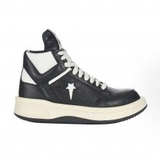 컨버스 x 릭 오웬스 DRKSHDW 가죽 하이탑 스니커즈 블랙 (GD공장)