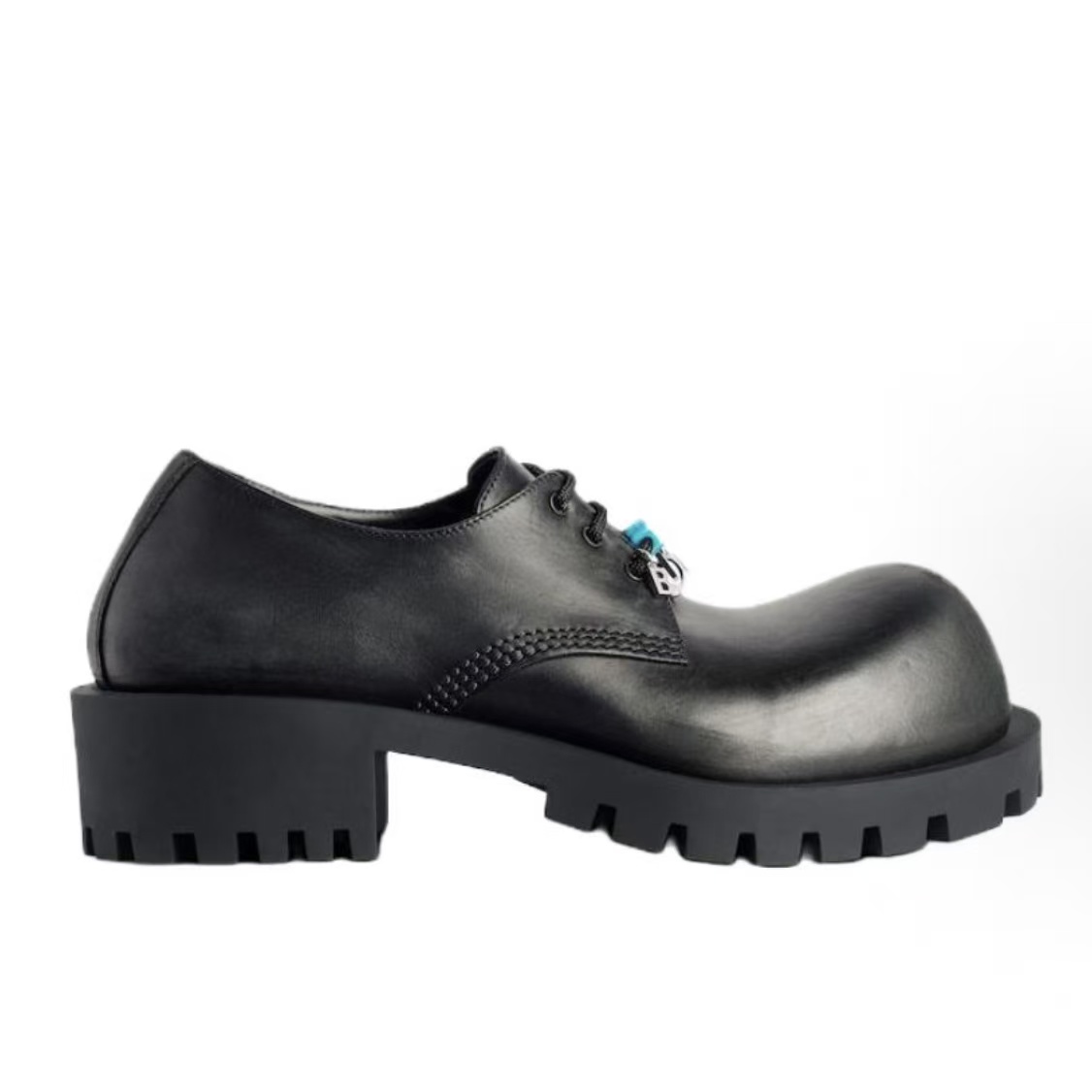 발렌시아가 허머 더비 레이스업 가죽 캐주얼 슈즈 블랙 남성용 (GD공장)