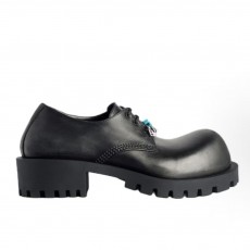 발렌시아가 허머 더비 레이스업 가죽 캐주얼 슈즈 블랙 남성용 (GD공장)