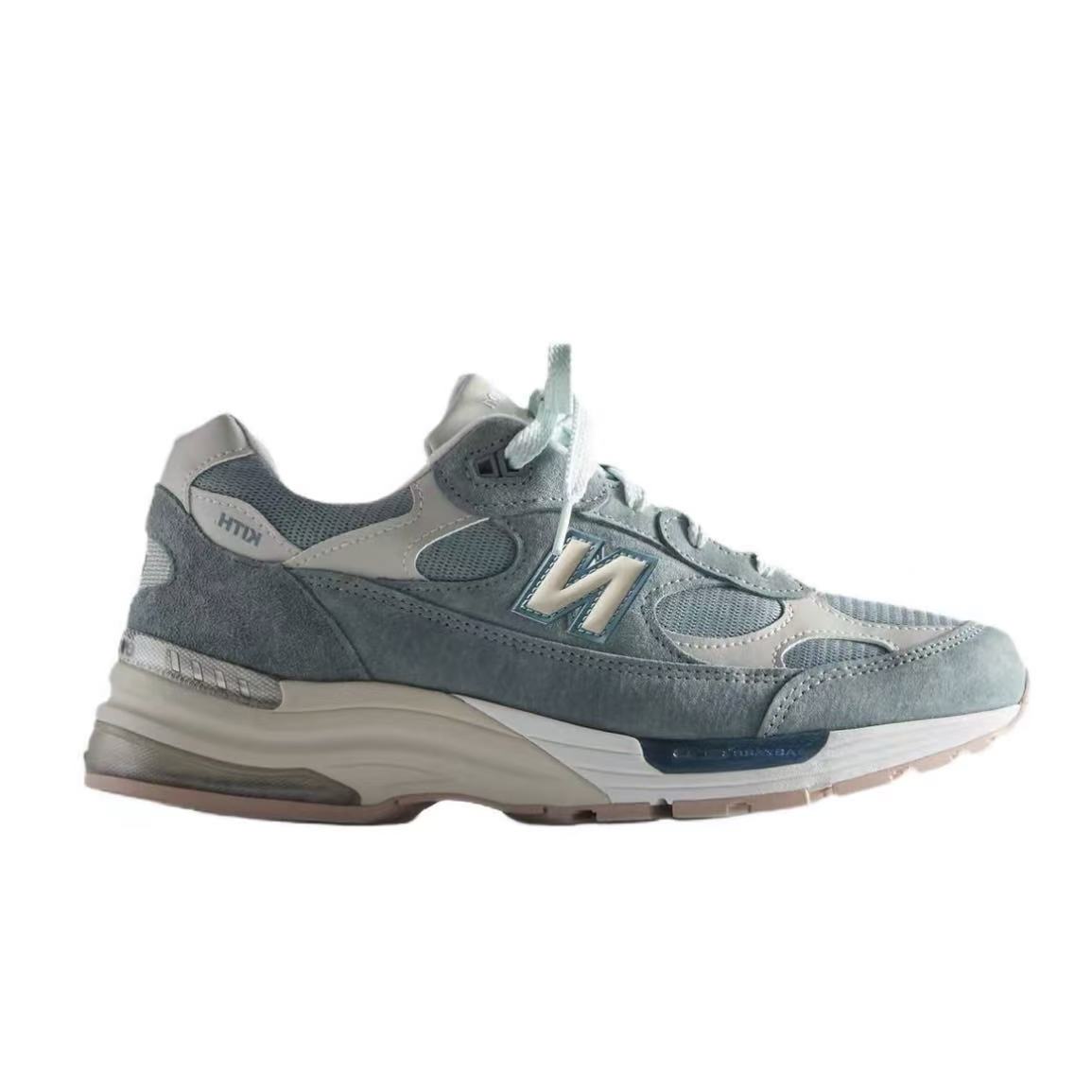 키스 x 뉴발란스 NB 992 Made in USA 블루 그레이 남성용 로우탑 캐주얼 러닝화 (MC공장)