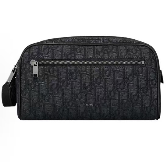 디올 오블리크 지퍼 파우치 클러치백