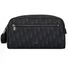 디올 오블리크 지퍼 파우치 클러치백