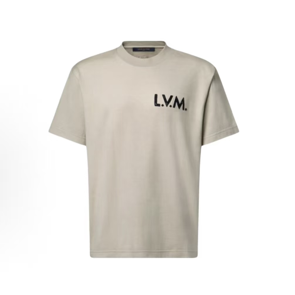 루이 비통 SS26 레터 프린트 반팔 크루넥 티셔츠 남성용 (X공장)