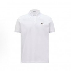 몽클레르 로고 패치 반팔 폴로셔츠 남성용 화이트 (X공장)