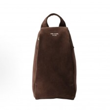 프라다 소가죽 로고 지퍼 남성 벨트백 2VZ114