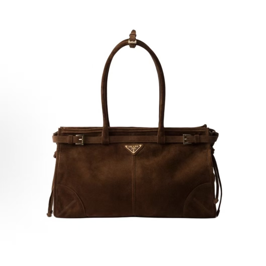 프라다 보니 스웨이드 토트 숄더백 1BA433