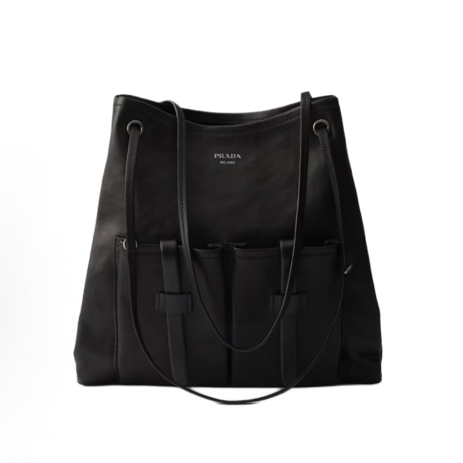 프라다 엠보싱 로고 레더 숄더백 1BC293