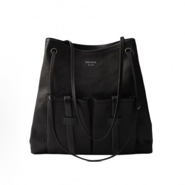 프라다 엠보싱 로고 레더 숄더백 1BC293