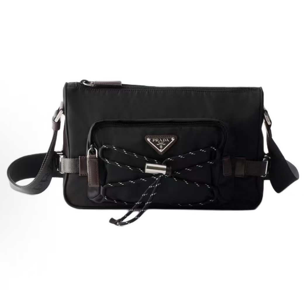 프라다 리나일론 에나멜 삼각 로고 숄더백 2VH192A