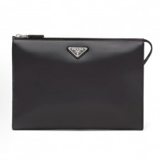 프라다 사피아노 페이턴트 레더 클러치 2VF030