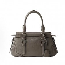 프라다 엠보싱 레터링 로고 레더 토트 쇼퍼백 1BG604 그레이