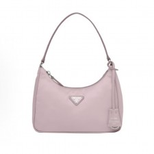 프라다 리에디션 트라이앵글 로고 나일론 미니 토트백 1N204M 핑크