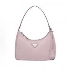 프라다 리에디션 트라이앵글 로고 나일론 미니 토트백 1N204M 핑크