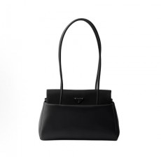 프라다 패시지 에나멜 삼각 로고 카프스킨 숄더백 미디엄 1BA495