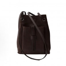 프라다 엠보싱 로고 버팔로 레더 미니 숄더백 1BH288