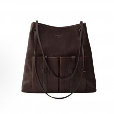 프라다 엠보싱 로고 레더 숄더백 1BC293