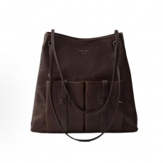 프라다 엠보싱 로고 레더 숄더백 1BC293