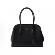 프라다 로고 카프스킨 토트백 미디엄 1BG606 블랙