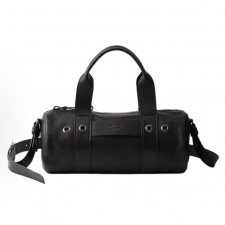 프라다 루트 프린트 레터링 로고 레더 토트백 미디엄 1BB161 블랙