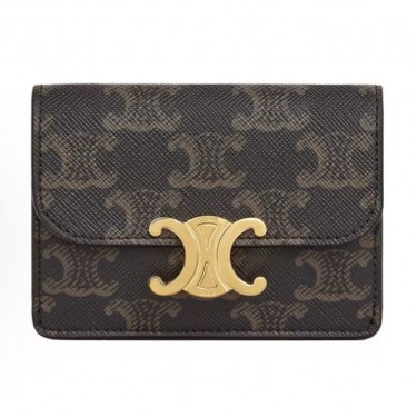 셀린 트리옹프 모노그램 코인 카드지갑 브라운 10I582CPJ (사슬공장)