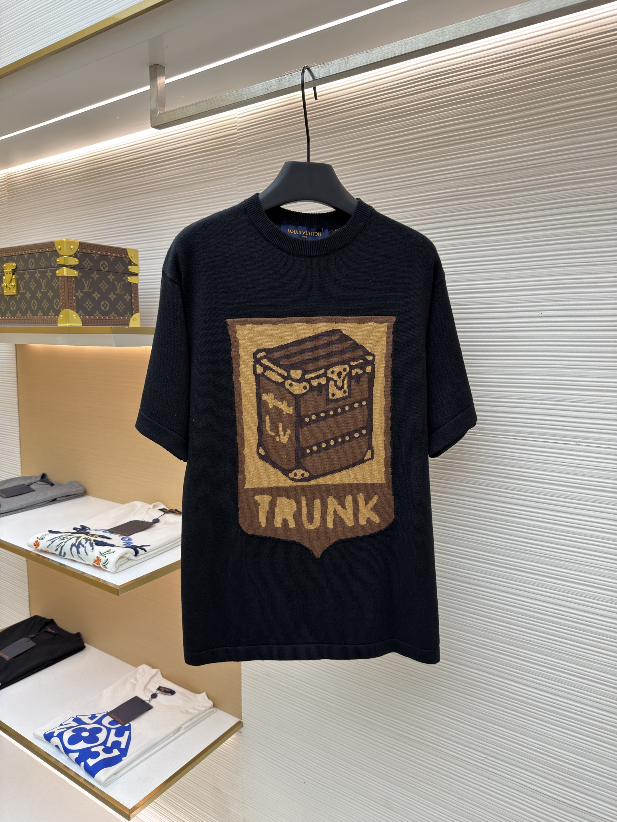 루이비통 트렁크 플라워 니트 티셔츠 (X공장)