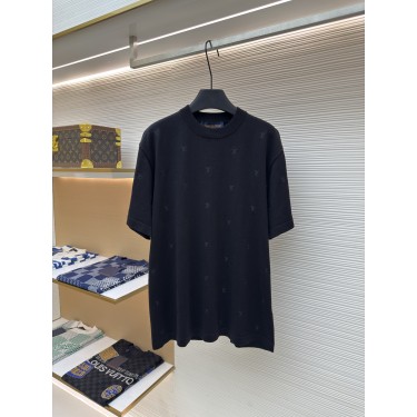 루이비통 올오버 자수 니트 반팔 티셔츠 (X공장)