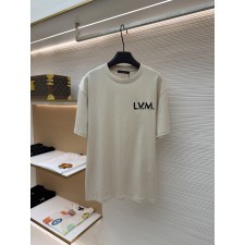 루이비통 레터 로고 자수 라운드넥 반팔 티셔츠 (X공장)